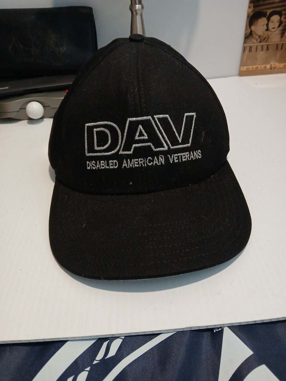 U.S. NAVY DAV DISABLED AMERICAN VETERAN HAT PATCH CAP US NAVY VETERAN USN WOW